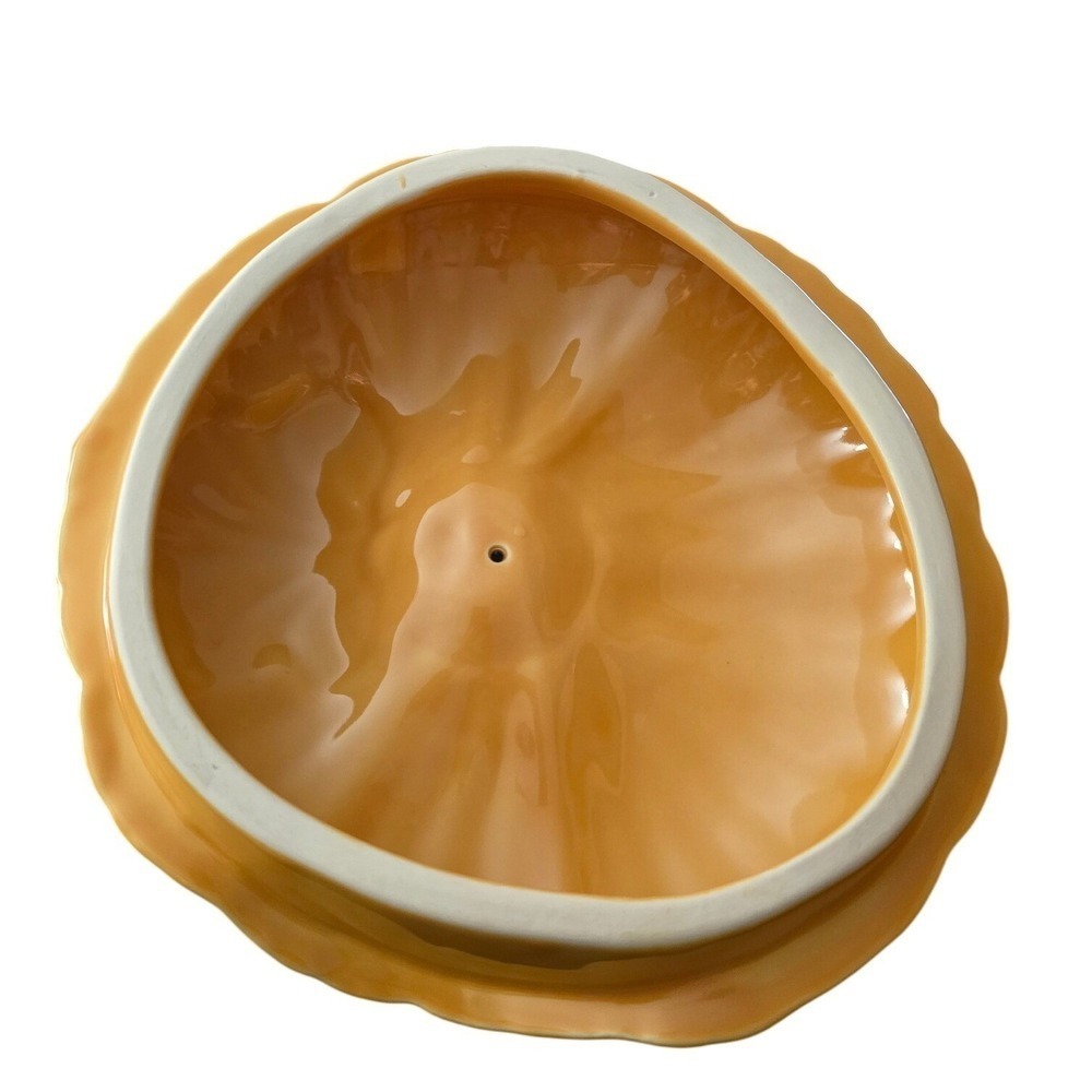 Williams Sonoma Pumpkin Tureen Lidded Serving Bowl Orange Ceramic Fall Harvest - Picture 5 of 11